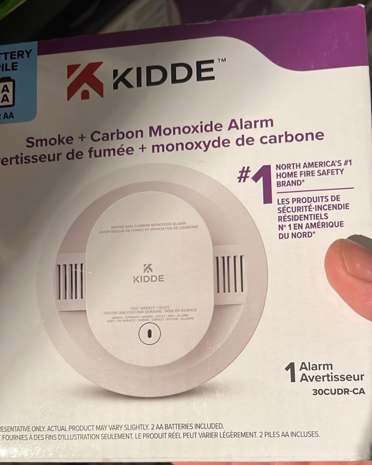 3 Pack - Kidde Battery Operated Smoke &Amp; Carbon Monoxide Detector Alarm 30Cudr-Ca