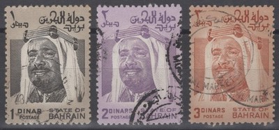 Bahrain 238-240 Used Sheik Isa High Values Perf 12 x 12 1/2 ZAYIX ...