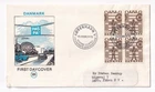 STAMP DENMARK "KOBENHAVN" "ROAD SAFETY" 1970 FDC ENVELOPE
