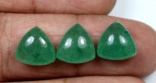 6mm Green Quartz Strawberry Trillion Cabochon For Making Jewelry