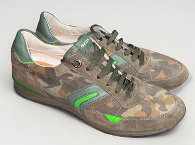 Men's Size 10 GEOX ( Italian Made) Sneakers / Athletic Shoes Casual Camouflage
