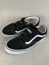 Vans Old Skool V Flame Black Suede US Toddler 7.5 Preowned