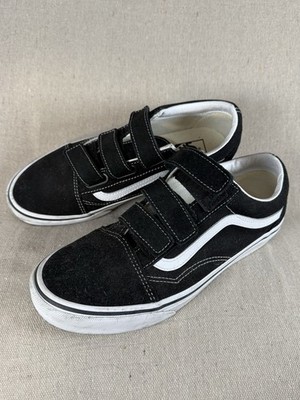 Vans Old Skool V Flame Black Suede US Toddler 7.5 Preowned