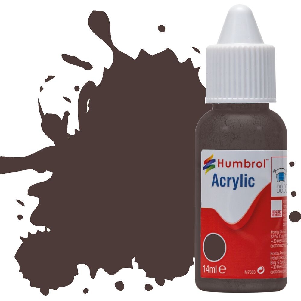 Humbrol Acrylic Paint No 173 Track Colour Matt 14ml Fast Dry Model Making DB0173 - Image 4