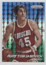 2014-15 Panini Prizm Blue & Green Mosaic Prizm Rudy Tomjanovich #188 HOF 0c2