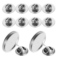 10Pcs Brosche Basisclip Fräulein Schmuckherstellung Stiftrückseiten