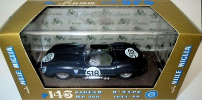 JAGUAR D-type Ecurie Ecosse Mille Miglia 1957 #518 brumm 1:43 #146 Neu in OVP