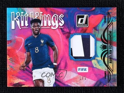 2023-24 Panini Donruss FIFA Kit Kings Black 1/1 Aurelien Tchouameni #KK-ATC ib6