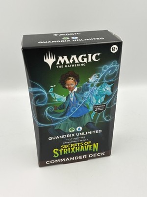 NEW Magic The Gathering Secrets of Strixhaven Commander Deck Quandrix Unlimited