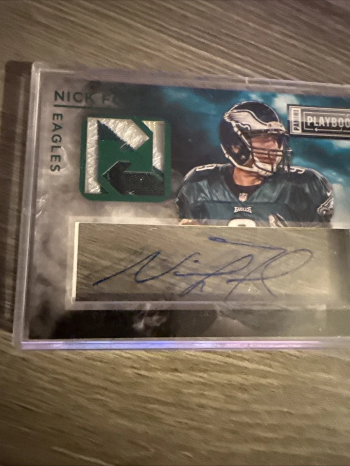 Panini Playbook Nick Foles 2014 parche automático/5 Foto 3 de 4
