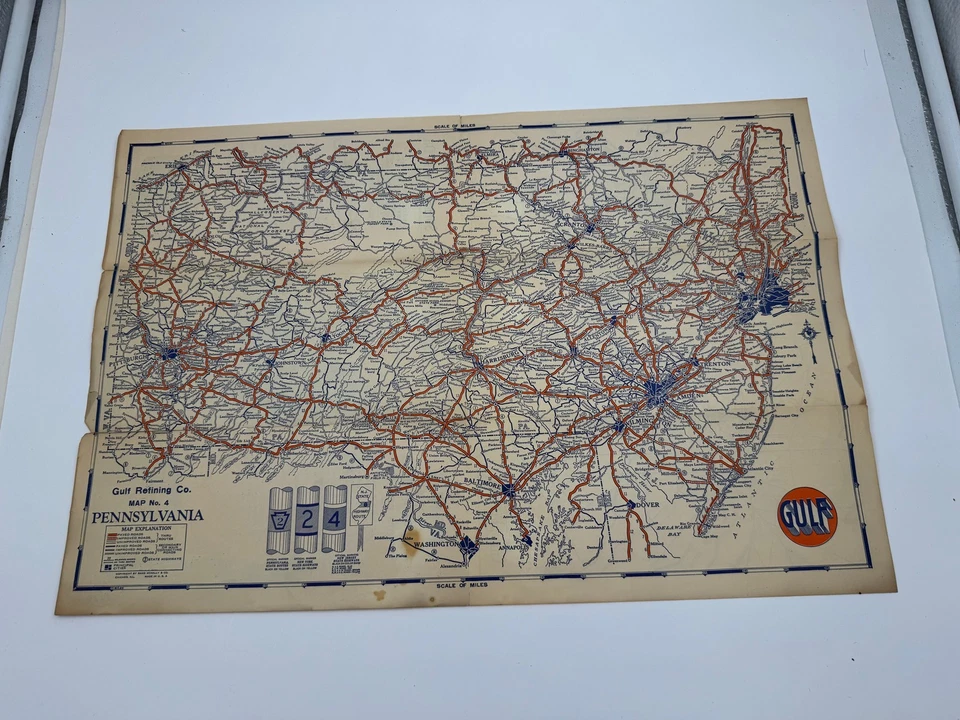 Hoja de ruta del Golfo de colección años 30 Foto 3 de 4