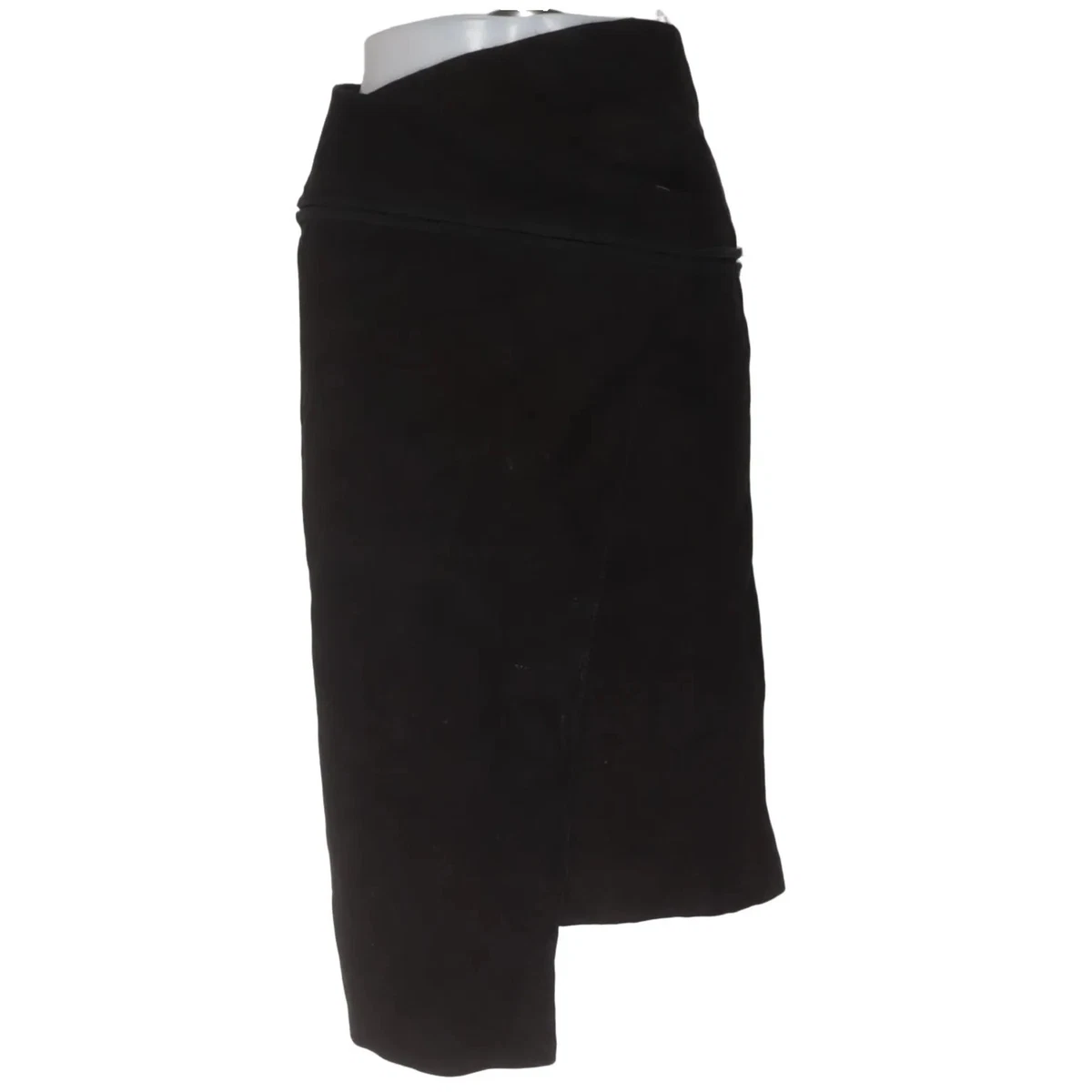 H&M Trend, Wickelrock, Größe: 34, Schwarz, Wildleder/Polyester, Einfarbig #nM9