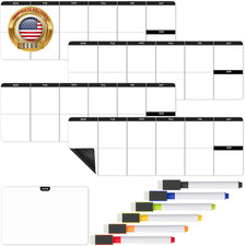 - 4" X 12" Dry Erase Magnetic Weekly Planner for Fridge, 11 Pcs, 4X Weekly Chore