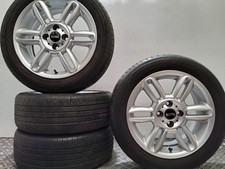 MINI R50 R56 16" Silver R119 Twin Spoke Alloy Wheels Rims Set With Tyres 6791940