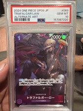PSA 10 2024 TRAFALGAR LAW OP09-069 RARE ALT ART