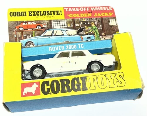 Corgi 275 Rover 2000 TC Golden Jacks Scarce White Model Original Vintage