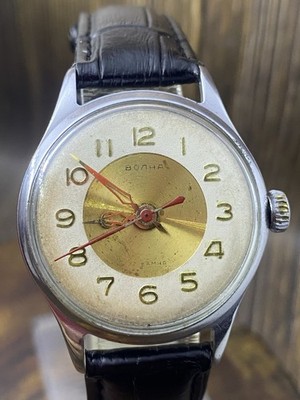 Soviet VOLNA Wostok Precision movement ZENITH Gilded Mens watch USSR 1960 #9078