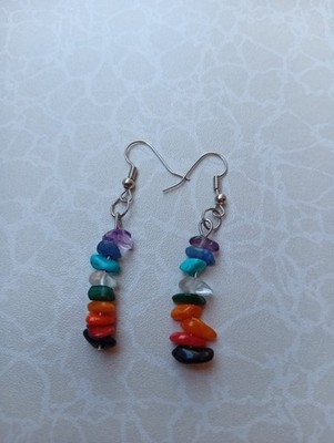 Ohrringe Ohrstecker Schmuck Edelstein Chakra Pyrit Sterlingsilber Heilstein