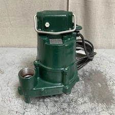 ZOELLER 153-0018 Effluent Pump 1/2 hp 115V AC Single Phase 70 gpm @ 10' of Head