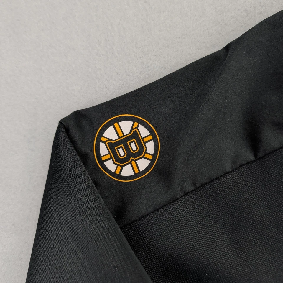 Chaqueta Boston Bruins Para Hombres 2XL Negra Con Capucha Cremallera Completa Softshell NHL Hockey Adidas Foto 3 de 4