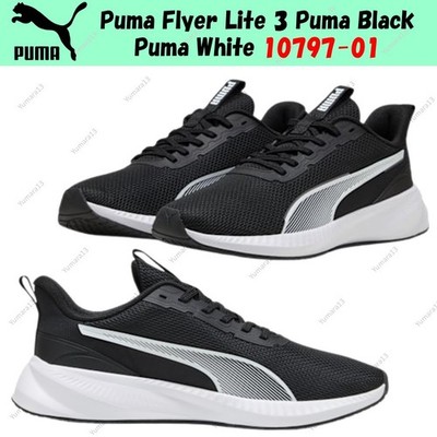 Puma Flyer Lite 3 Puma Black Puma White 10797-01 Men's Size