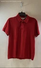 Lacoste Red Polo Button Up Size L