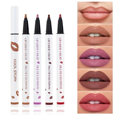 Cool Story Lip Liner, Longwear Liquid Lip Liner, Long Lasting Lipstick Pen