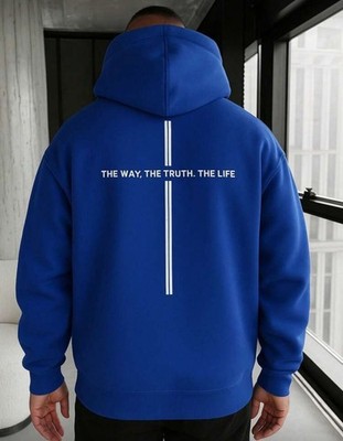 The Way. The Truth. The Life   Stilvoller Hoodie für Herren im modernen Stil