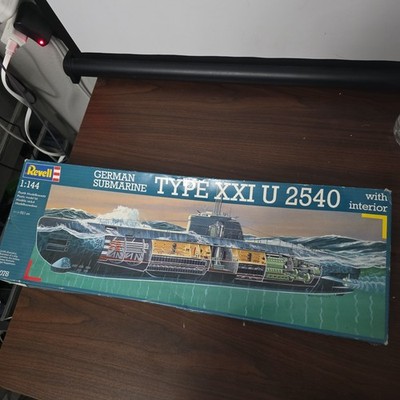 Revell 05078 U-Boat XXI Type w. Interieur Model Kit NIB German Submarine NIB