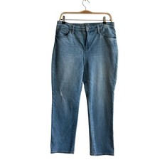 Chicos So Slimming Girlfriend Jeans 1.5 US10 Normcore Minimalist Classic Denim