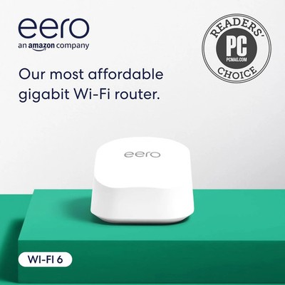 Amazon eero 6+ Mesh WLAN Router/Extender | 1,0 Gbit/s Abdeckung 140m² 75+ Geräte