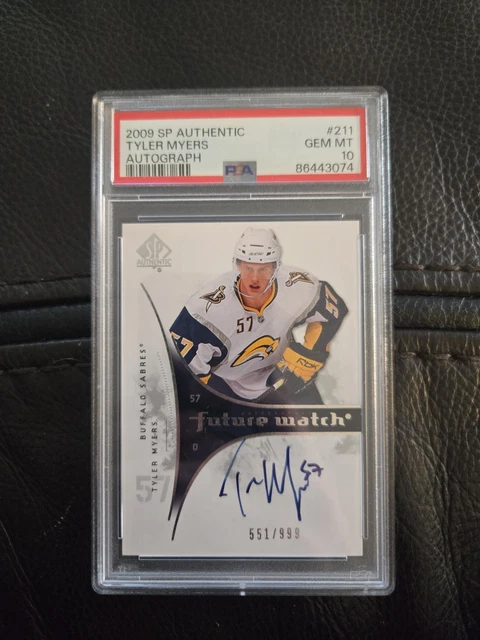 2009-10 SP Authentic Tyler Myers Future Watch Auto /999 PSA 10