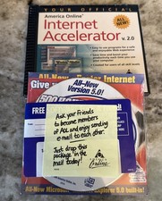 Brand New Vintage Internet accelerator v 2.0 aol Cds Lot Unopened