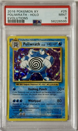Poliwrath graded PSA 9 for sale on eBay