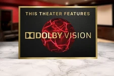 Dolby vision home movie theater sign