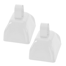 2 Pcs Metal Cheering Cowbell Small Hand Mini Cowbells for Sporting Events