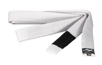 Ju Sports Bjj Kids Belt White. 220-260cm. 4cm wide. Brazilian Ju Jitsu, BJJ