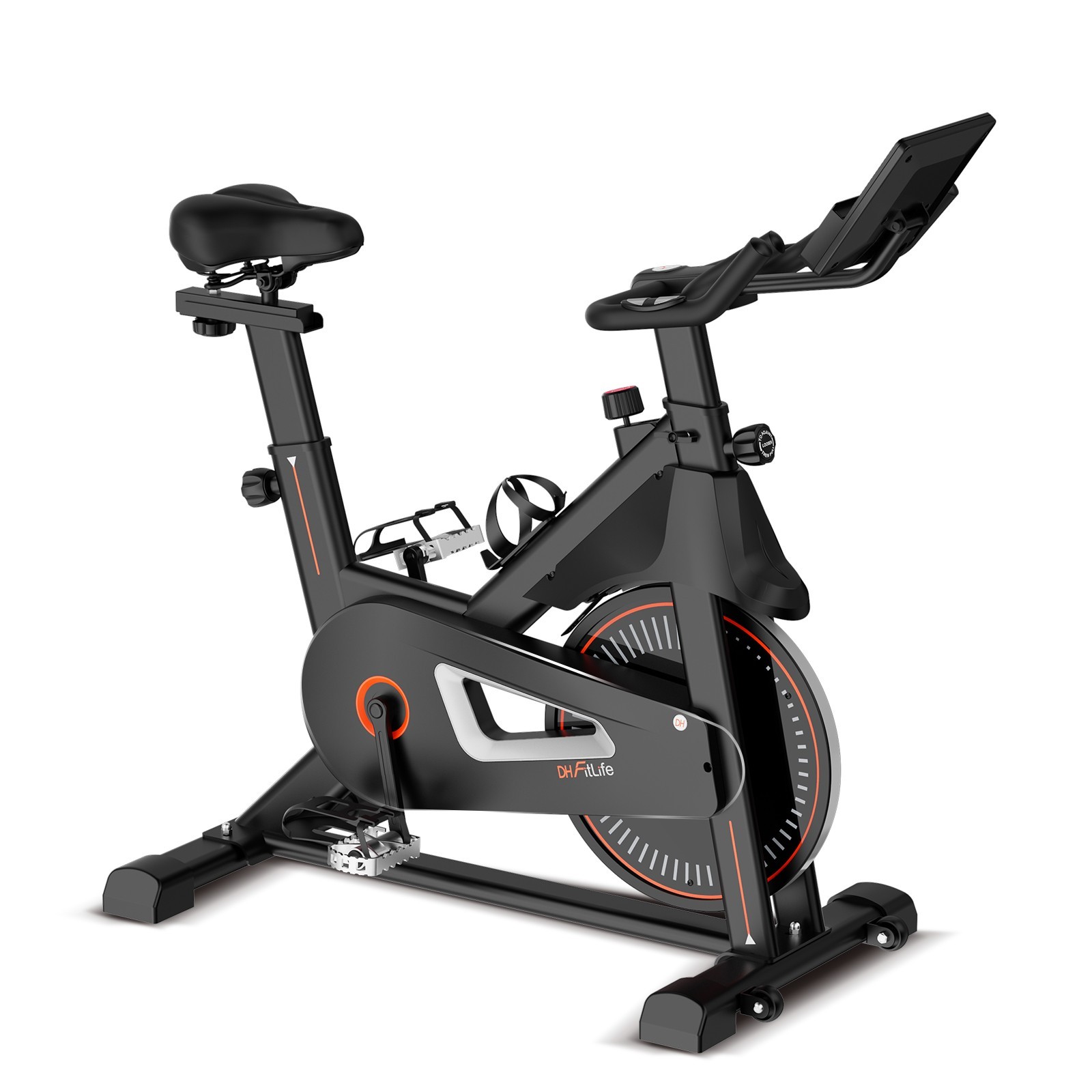 DH FitLife Heimtrainer Ergometer leise magnetisch mit APP Pulsmesser