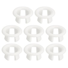 8Pcs 25mm Sink Trim Overflow Cover Ring Hole Insert in Round Caps White