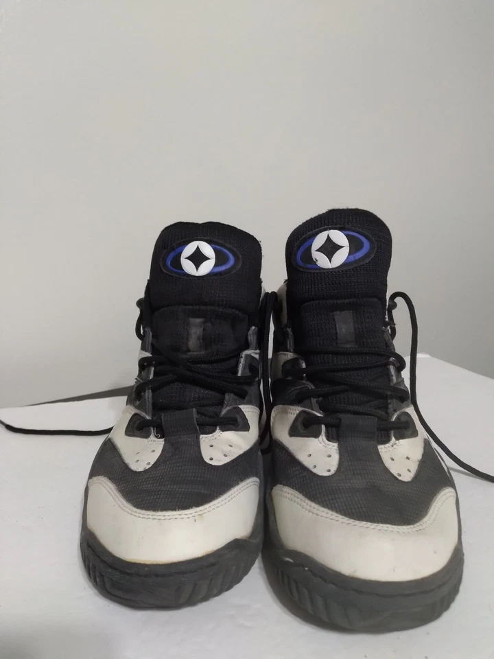 Zapatillas altas Spalding vintage zapatos para hombre talla 10,5 negro blanco azul años 90 Foto 2 de 4