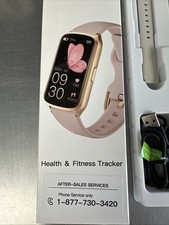 Health  Fitness Tracker Smart Watch with Heart Rate Monitor Pink New In Box