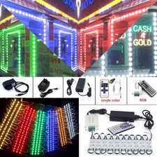 40' ft Multi-color Store Front LED Window Light Module with power supply +Remote