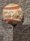 2005 WASHINGTON NATIONALS inaugural season team signed autographed baseball