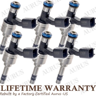 x6 OEM ACDelco Fuel Injectors for 2010 11 Buick Chevrolet GMC SAAB Cadillac 3.0L