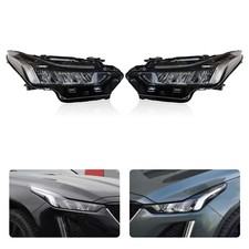 Pair Full LED Headlights for Cadillac CT5 2020-2022 Left + Right Side Headlamps