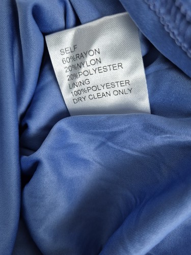 ABITO TUBINO TADASHI SHOJI SPALLE FREDDE PIZZO PIETRA BLU 8 - Foto 10 di 15