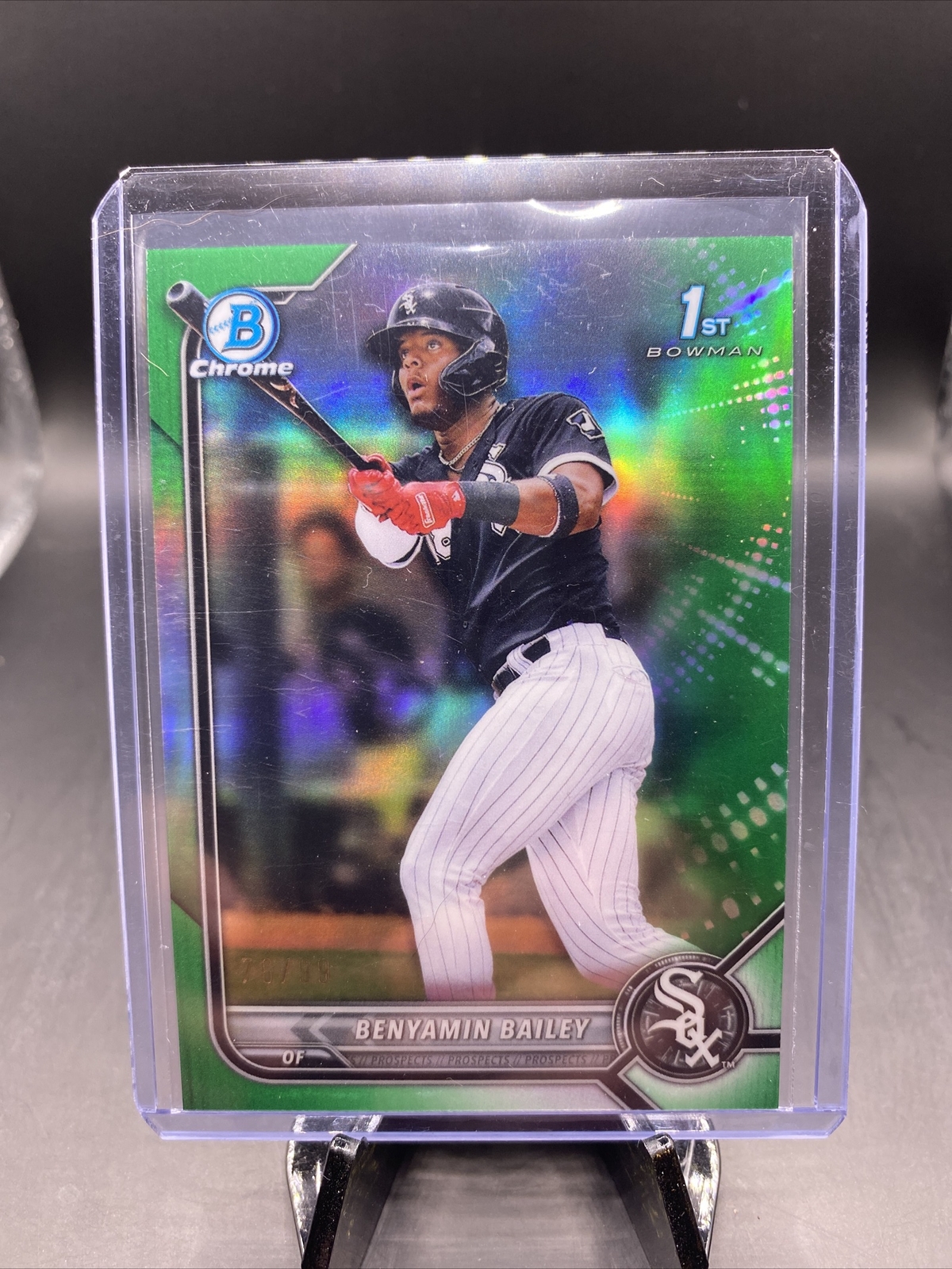 2022 1st Bowman Chrome BCP-8 Benyamin Bailey Green Refractor /99 SP