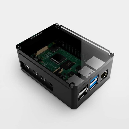 Elegantes Aluminium Pi Gehäuse für Raspberry Pi 4 - Stylisches & funktionales Silber Design - Bild 5 von 11