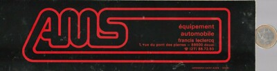  Sticker - Automotive. AMS. Francis Leclerc in Douai. Vintage - Oldies