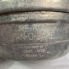 Molde de colección Re-Kul Pan-O-Cake Angel Food Cake aluminio pesado/años 50